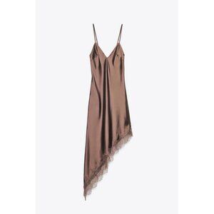 ZARA SATIN LACE DRESS